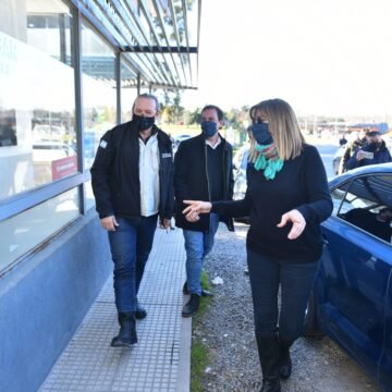 Ariel Sujarchuk y el ministro Sergio Berni supervisaron la posta policial de Ruta 26 donde funcionará una base de las fuerzas GAD y GPM