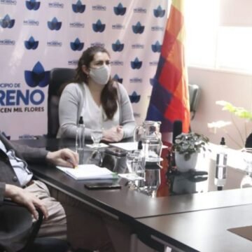 Moreno: Mariel Fernández recibió al ministro Gollán en el Palacio Municipal