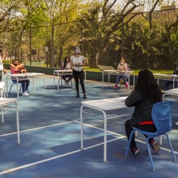 Cómo fue el ensayo de “clase al aire libre” que organizo la Ciudad