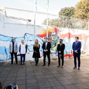 El gobernador Kicillof y los ministros Trotta y Ferraresi inauguraron obras en escuelas de Avellaneda