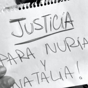 Manifestaciones en tribunales exigiendo justicia por el doble femicidio de Nat y Nuria