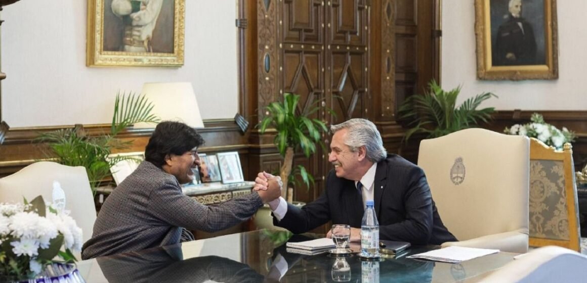 El Presidente mantuvo un encuentro con Evo Morales