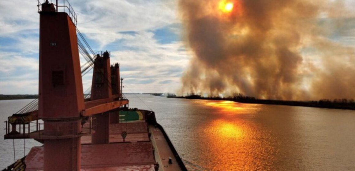 Tres hombres permanecen detenidos por intentar prender fuego en las islas del Paraná