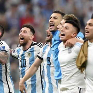 Así festejaron los jugadores argentinos el pase a la final del mundo