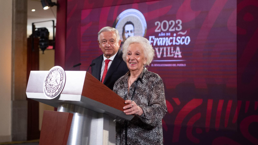 AMLO destacó a Estela de Carlotto por su rol clave en los Derechos Humanos