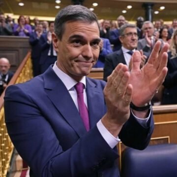 El Congreso de España reeligió a Pedro Sánchez como presidente del Gobierno